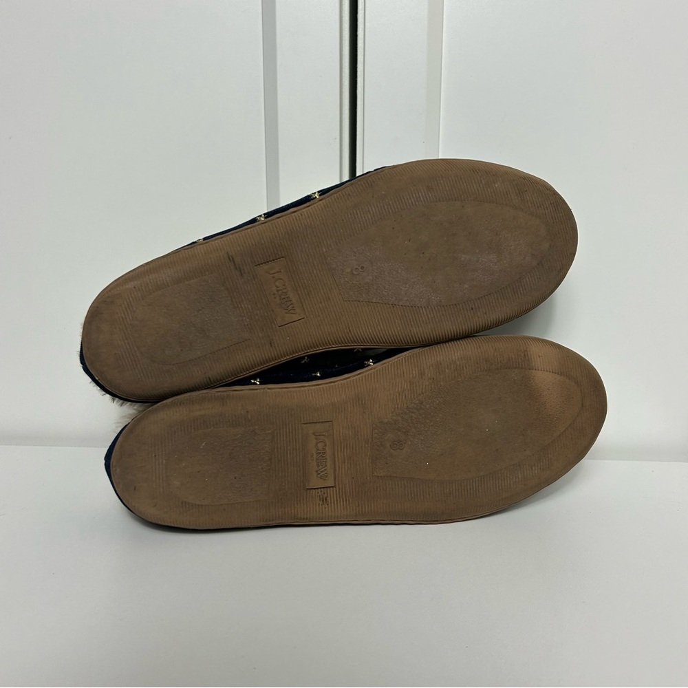 J. Crew blue moon stars blue lined slippers - Picture 7 of 7